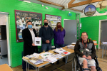 Local MP Alan Mak met with Sarah Bailey, Paul Jackson and James Perfett at the Scouts’ headquarters at Kings Road