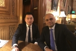 Alan Mak MP with the Secretary of State for Health and Social Care Sajid Javid who is supporting the proposals 