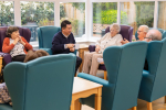 Local MP Alan Mak visits Blossom House Care Home on Hayling to listen to residents