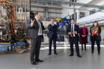 Local MP Alan Mak visits Cranfield University to see cutting edge of aviation technology and robotics development