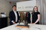 Local MP Alan Mak shows his support for new Havant clothing alterations shop Fit & Stitch