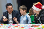 Local MP Alan Mak visits children's Christmas holiday clubs in Leigh Park