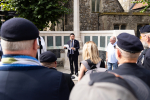 Local MP Alan Mak speaks at ceremony in Havant to honour three local men lost in Falklands conflict 