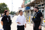 Local MP Alan Mak joins Hayling police on patrol to show continued support for Local Bobby Scheme