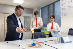 Local MP Alan Mak visits Park Community School to support local science students