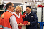 Local MP Alan Mak visits Royal Mail's Havant Delivery Office to thank staff for their hard work in 2025