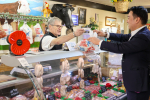 Local MP Alan Mak visits Greywell Old School Butchers in Leigh Park butchers for Small Business Saturday and urges people to support independent traders 