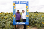 Local MP Alan Mak shows continued support for Sam's Sunflowers on Hayling Island