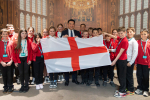 Local MP Alan Mak welcomes pupils from Trosnant Junior School in Leigh Park on trip to Parliament
