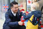 Local MP Alan Mak joins Royal British Legion volunteers in Havant and Hayling Island to raise funds for this year’s Poppy Appeal