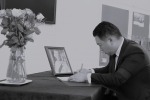 Local MP Alan Mak signed the book of condolence