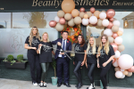 Local MP Alan Mak cut the ribbon to officially open Beauty Aesthetics 