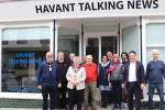 Local MP Alan Mak celebrates Havant Borough Talking Newspaper's studio frontage refurbishment