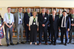 Local MP Alan Mak with the Schools Minister Nick Gibb and local headteachers