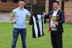 Local MP Alan Mak congratulates Emsworth Town FC on completing the Double!