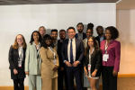 Local MP Alan Mak met the group of young people at Conservative Party Conference in Birmingham 