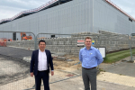 Alan Mak MP meets Bio Pure’s Managing Director, Steve Feasey at Dunsbury Park