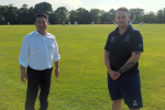 Local MP Alan Mak visits Hayling Island Cricket Club to help celebrate 125th anniversary 