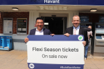 Local MP Alan Mak has championed more affordable rail fares, and welcomed former Rail Minister Chris Heaton-Harris to launch the new National Flexible Rail ticket at Havant Station.