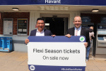 Local MP Alan Mak has championed more affordable rail fares, and welcomed former Rail Minister Chris Heaton-Harris to launch the new National Flexible Rail ticket at Havant Station.