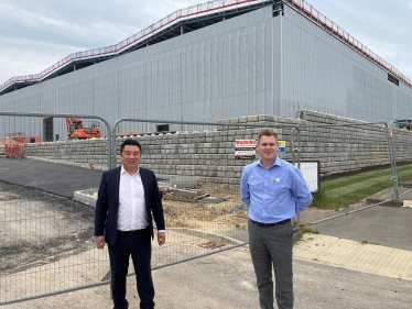 Alan Mak MP toured the site with Bio Pure Managing Director Steve Feasey