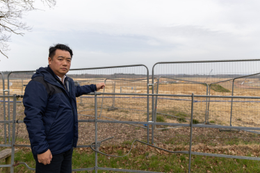 Local MP Alan Mak at Havant Thicket Reservoir
