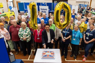 Local MP Alan Mak leads celebrations as he hosts 10th annual Havant Constituency Community Information Fair on Hayling