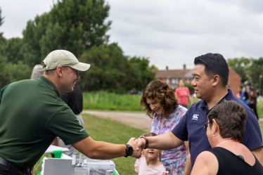 Local MP Alan Mak opens Friends of the Hermitage Stream Summer Fun Day 2025 in Leigh Park