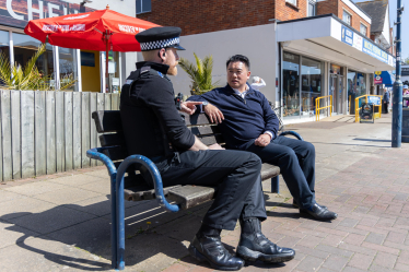 Local MP Alan Mak joins Hayling police patrol to support Local Bobby Scheme