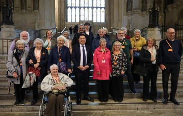 Local MP Alan Mak welcomes Havant Constituency residents to Parliament