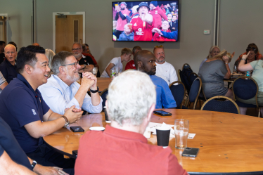 Local MP Alan Mak joins supporters at Havant Rugby Club to cheer on victorious Lions