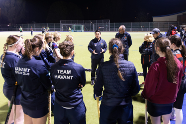 Local MP Alan Mak visits Havant Hockey Club training as he becomes Honorary Patron