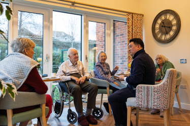 Local MP Alan Mak visits Portsdown View Care Home in Bedhampton to listen to residents