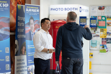 Local MP Alan Mak holds his latest residents' advice surgery at Tesco Extra in Havant