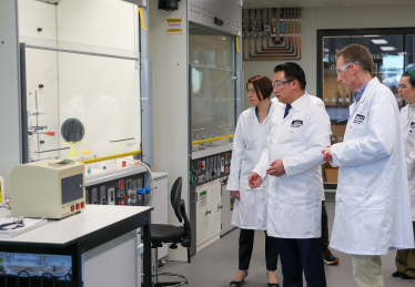 Local MP Alan Mak visits UCL to see university's powerful role maintaining UK's global success in research and innovation  