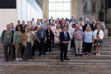Local MP Alan Mak welcomes latest group of Havant Constituency residents to Parliament