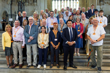 Local MP Alan Mak welcomes another group of Havant Constituency residents to Parliament