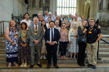 Local MP Alan Mak welcomes another group of Havant Constituency residents to Parliament