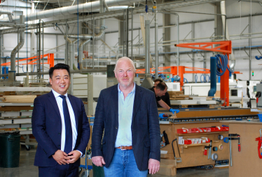 Local MP Alan Mak met with Ahmarra co-founder Tim Doran