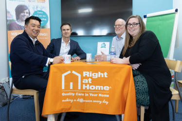 Alan Mak MP meeting with Right at Home team