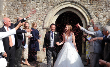 Local MP Alan Mak celebrates marriage at St. Faith’s Church, Havant