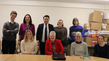 Alan Mak MP with local GPs, NHS and community representatives at the Hayling Island Health Forum