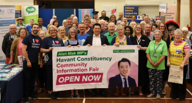 Alan Mak hosts his 7th Community Information Fair on Hayling Island.