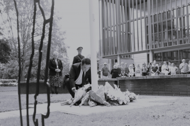 Local MP Alan Mak laid a wreath at the proclamation of King Charles’ reign 