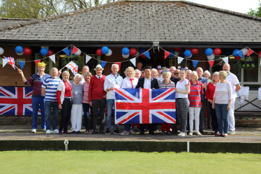 Local MP Alan Mak presented the club with a Union Flag