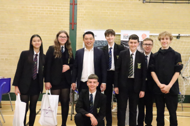 Local MP Alan Mak met students from Purbrook Park School at his 7th annual Jobs Fair